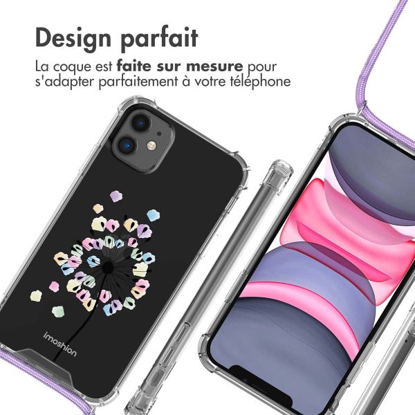 iMoshion Coque Design avec cordon iPhone 11 - Sandstone Dandelion