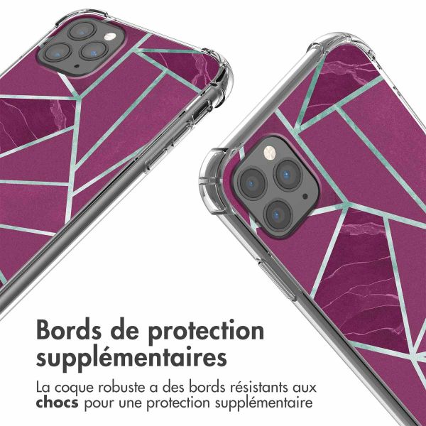 iMoshion Coque Design avec cordon iPhone 11 Pro Max - Bordeaux Graphic