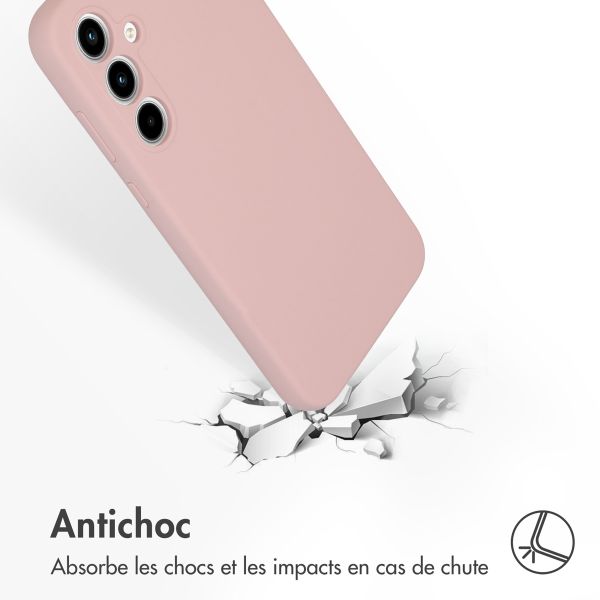 Accezz Coque Liquid Silicone Samsung Galaxy A35 - Rose