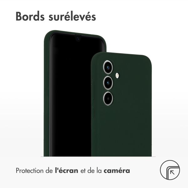 Accezz Coque Liquid Silicone Samsung Galaxy A35 - Forest Green