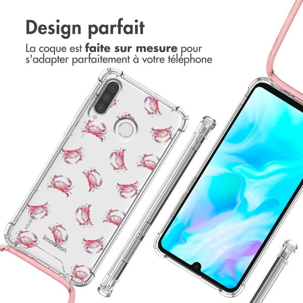 imoshion Coque Design avec cordon Huawei P30 Lite - Crab Watercolor