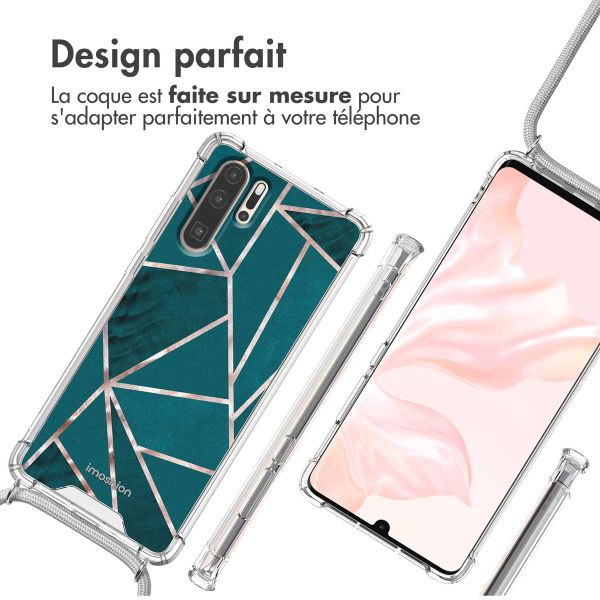 imoshion Coque Design avec cordon Huawei P30 Pro - Petrol Green Graphic