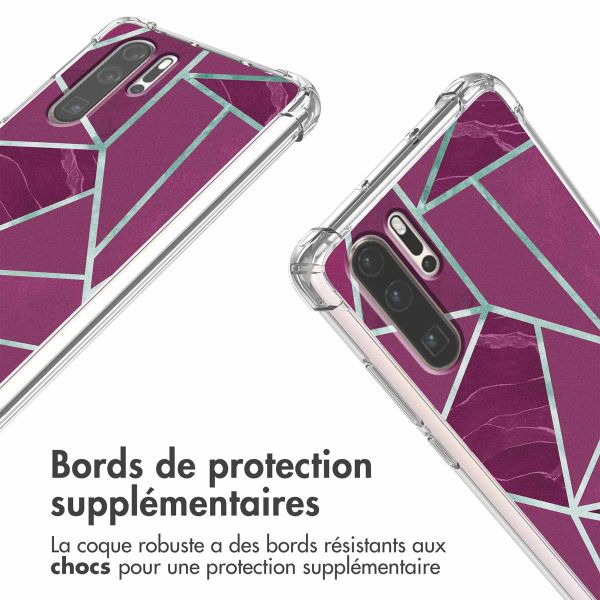 imoshion Coque Design avec cordon Huawei P30 Pro - Bordeaux Graphic