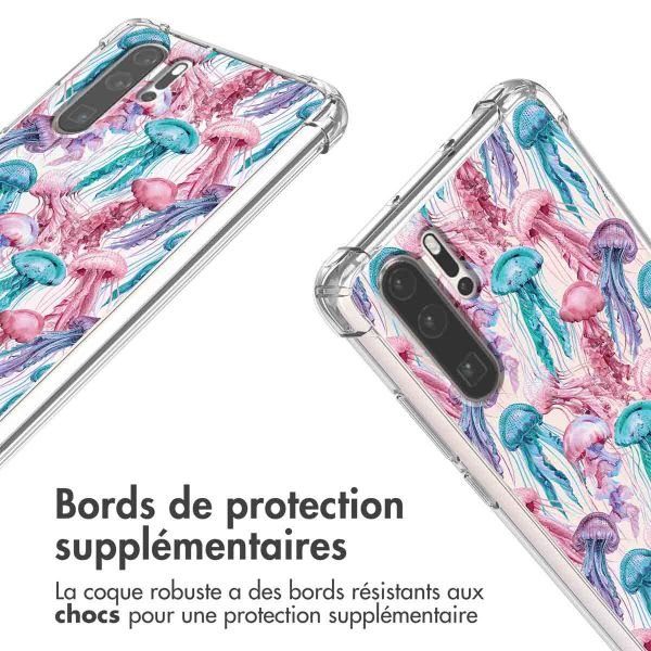 imoshion Coque Design avec cordon Huawei P30 Pro - Jellyfish Watercolor