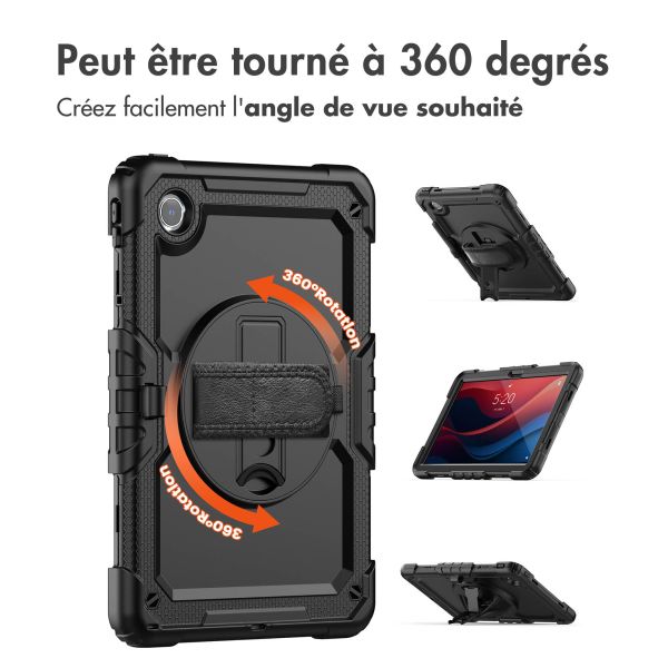 Accezz Coque arrière robuste avec bandoulière Lenovo Tab M11 - Noir