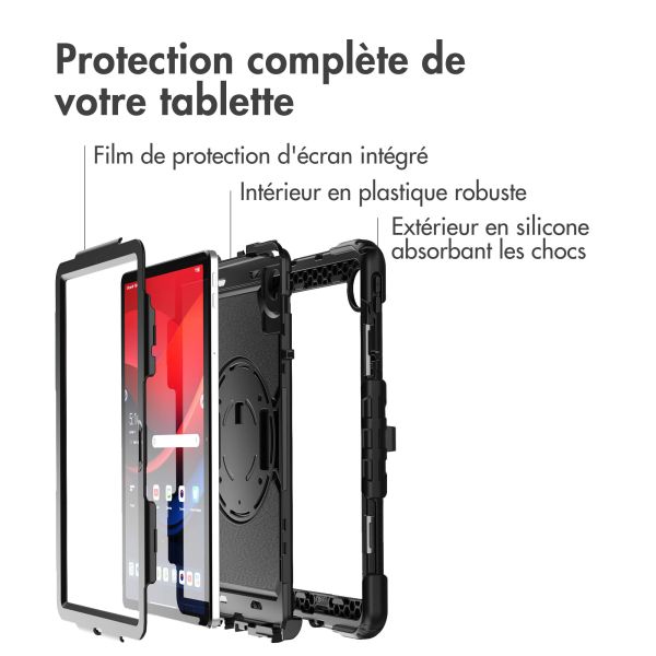 Accezz Coque arrière robuste avec bandoulière Lenovo Tab M11 - Noir