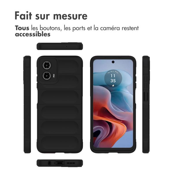 imoshion Coque arrière EasyGrip Motorola Moto G34 - Noir