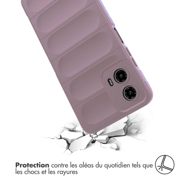 iMoshion Coque arrière EasyGrip Motorola Moto G34 - Violet