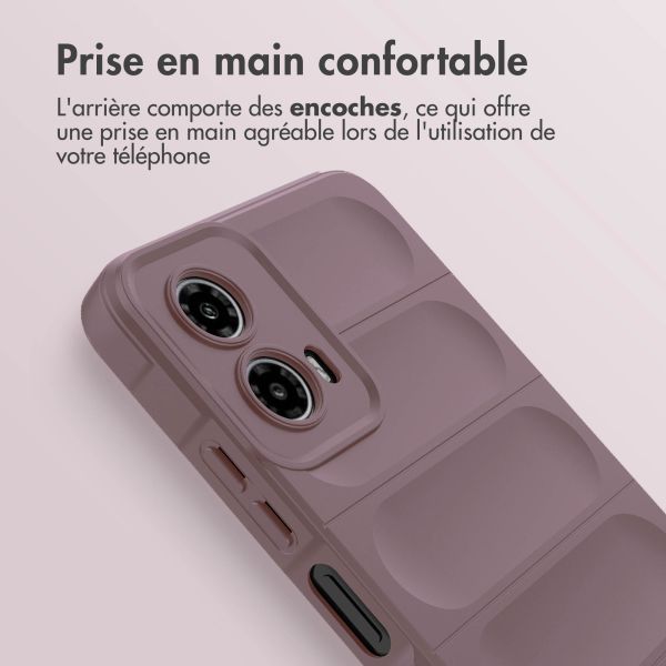 iMoshion Coque arrière EasyGrip Motorola Moto G34 - Violet