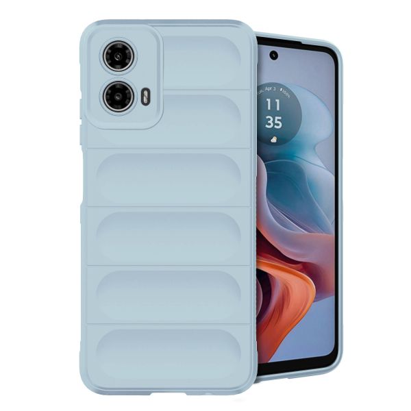 iMoshion Coque arrière EasyGrip Motorola Moto G34 - Bleu clair