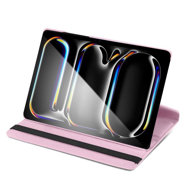 iMoshion Coque tablette rotatif à 360° iPad Pro 13 (2024) M4 - Rose