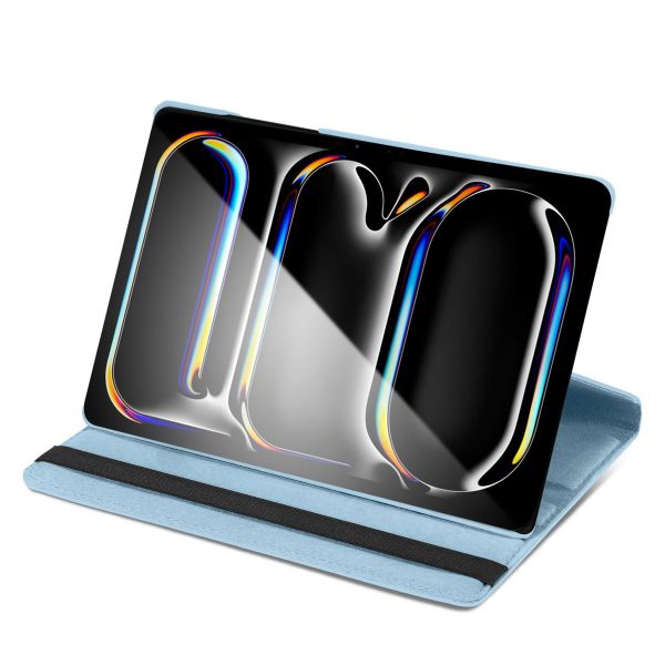 iMoshion Coque tablette rotatif à 360° iPad Pro 11 (2024) M4 - Bleu clair