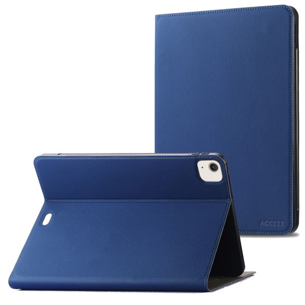 Accezz Housse Classic Tablet Stand iPad Air 13 pouces (2024) M2 - Bleu foncé