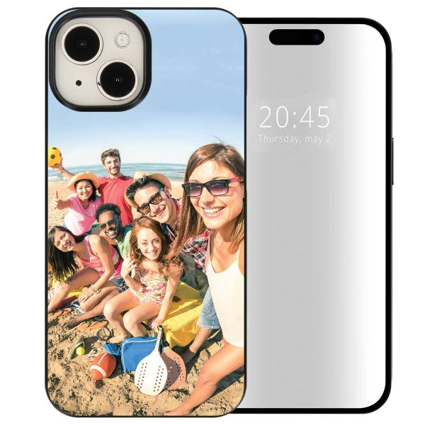 Concevez votre propre coque rigide iPhone 15 - Noir