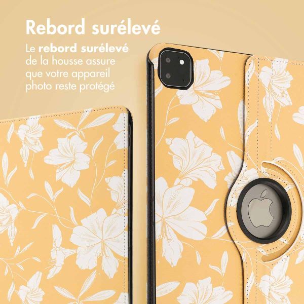 imoshion Coque tablette Design rotatif à 360° iPad Pro 13 (2024) M4 - Yellow Flowers