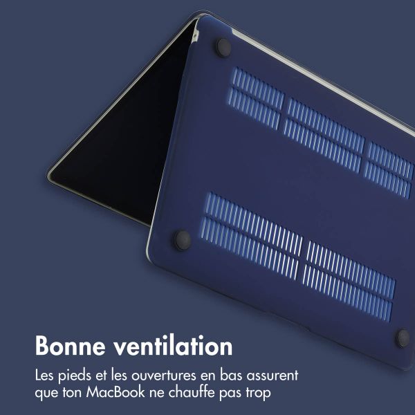 imoshion Coque Laptop MacBook Air 13 pouces (2018-2020) - A1932 / A2179 / A2337 - Bleu foncé