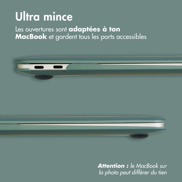 imoshion Coque Laptop MacBook Pro 13 pouces (2020 / 2022) - A2289 / A2251 / A2338 - Vert foncé