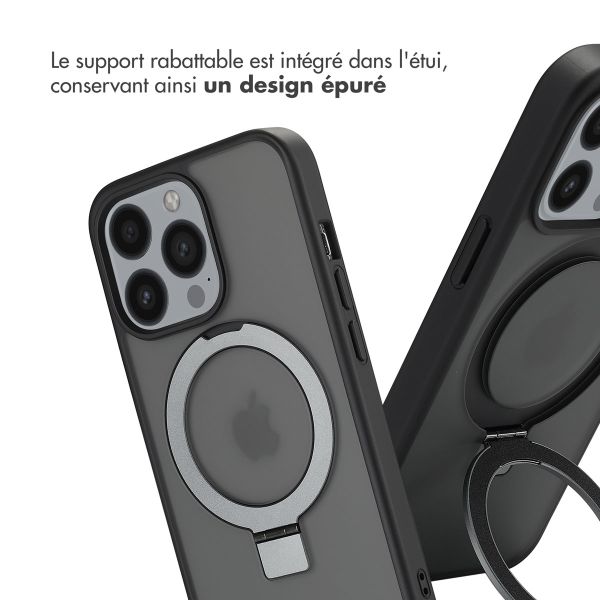 Accezz Coque Ring Stand avec MagSafe iPhone 13 Pro - Noir