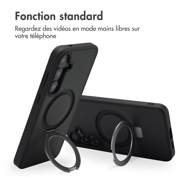 Accezz Coque Ring Stand avec MagSafe Samsung Galaxy S24 Plus - Noir