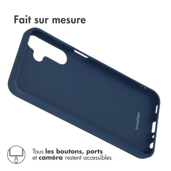 imoshion Coque Couleur Samsung Galaxy A25 (5G) - Bleu foncé