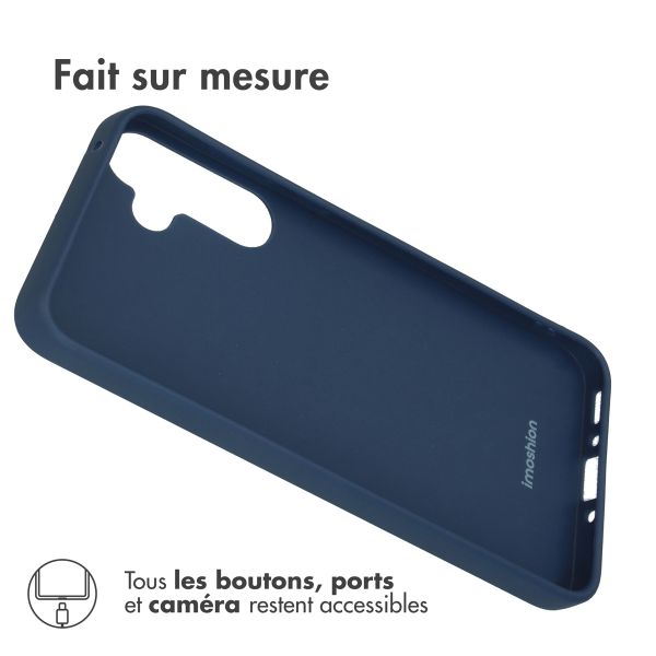 imoshion Coque Couleur Samsung Galaxy A35 - Bleu foncé