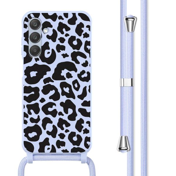 imoshion Coque design en silicone avec cordon Samsung Galaxy A25 (5G) - Animal Lila