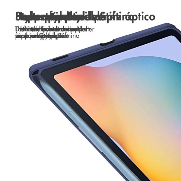 iMoshion Coque tablette rigide Trifold Samsung Galaxy Tab S6 Lite (2020-2024) - Bleu foncé