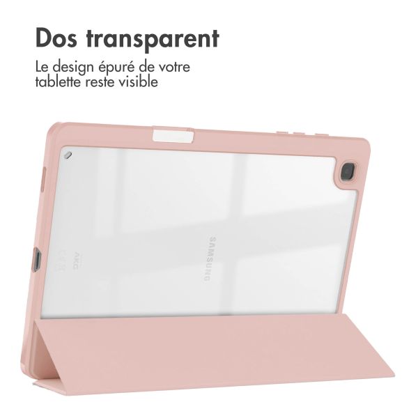 iMoshion Coque tablette rigide Trifold Samsung Galaxy Tab S6 Lite (2020-2024) - Rose