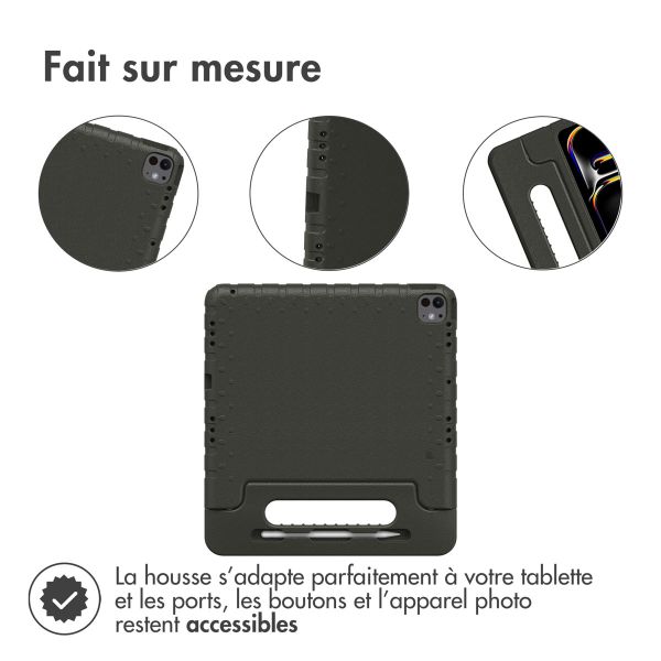 imoshion Coque kidsproof avec poignée iPad Pro 13 (2024) M4 - Noir