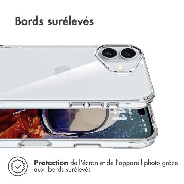 imoshion Coque Rugged Air iPhone 16 - Transparent