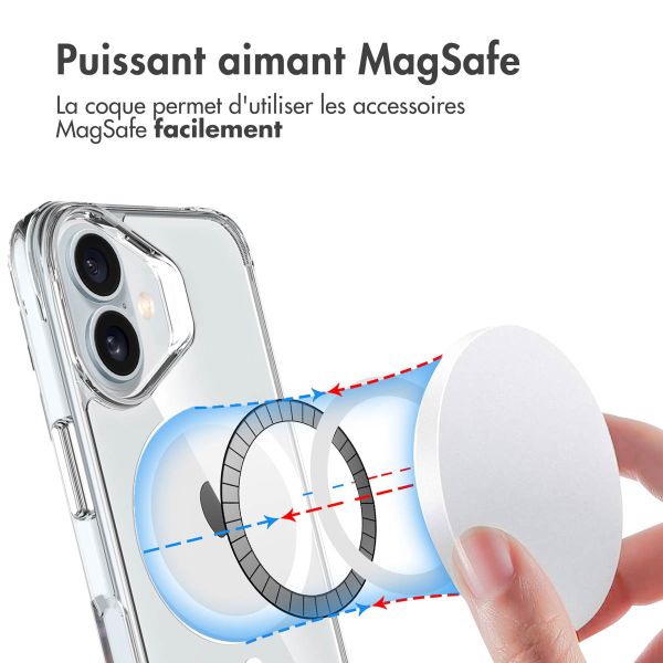 imoshion Coque Rugged Air MagSafe iPhone 16 - Transparent