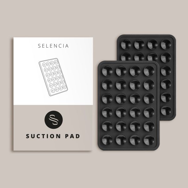 Selencia Pack de 2 Supports de téléphone à ventouse - Noir