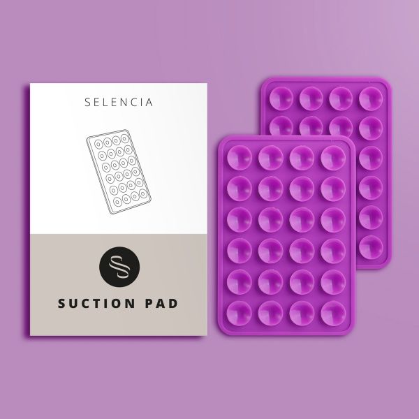 Selencia Pack de 2 Supports de téléphone à ventouse - Violet