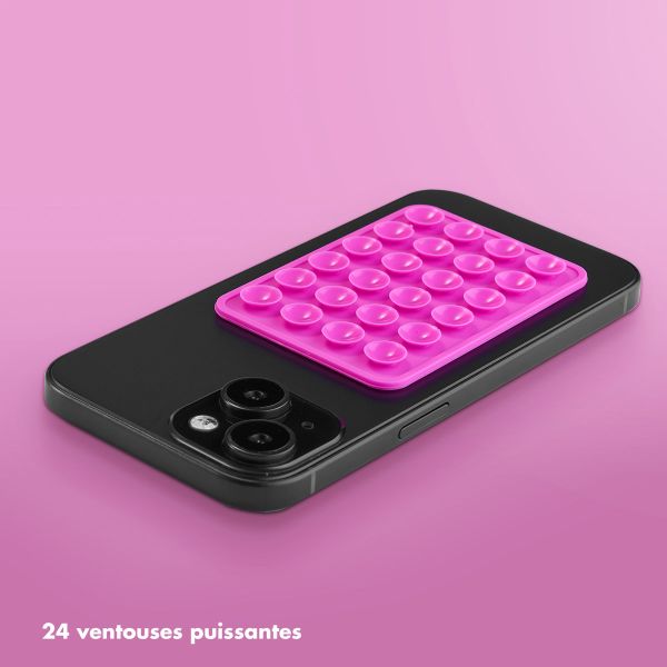 Selencia Pack de 2 Supports de téléphone à ventouse - Rose