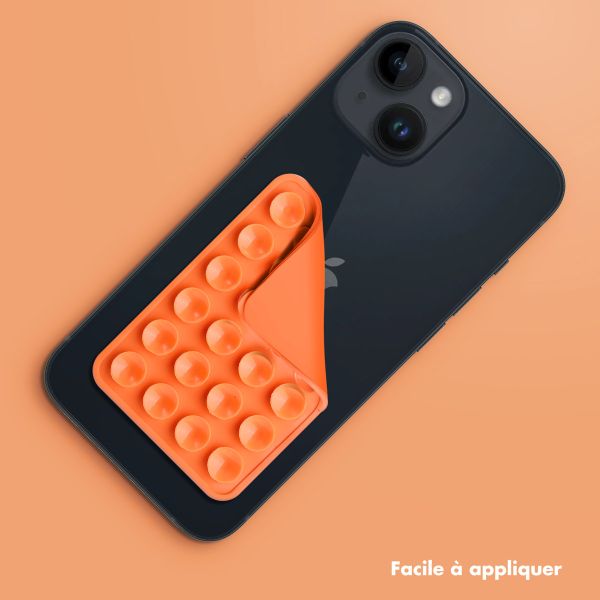 Selencia Pack de 2 Supports de téléphone à ventouse - Orange