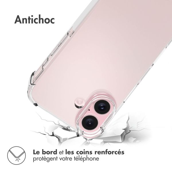 imoshion Coque antichoc iPhone 16 - Transparent