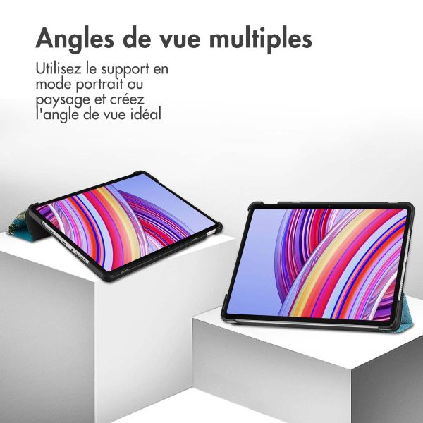 imoshion Coque tablette Design Trifold  Xiaomi Redmi Pad Pro / POCO Pad - Plante verte