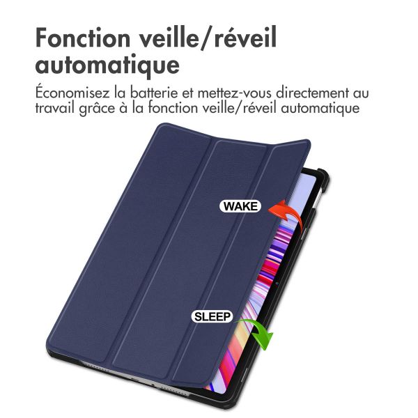 imoshion Coque tablette Trifold  Xiaomi Redmi Pad Pro / POCO Pad - Bleu foncé