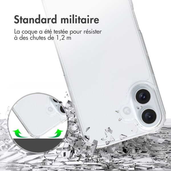 Accezz Coque Xtreme Impact iPhone 16 - Transparent