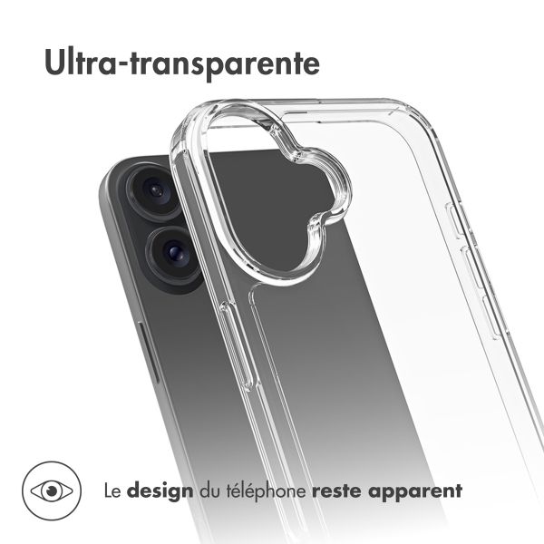 Accezz Coque Xtreme Impact iPhone 16 Plus - Transparent