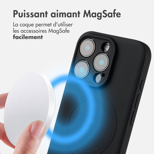 imoshion Coque Couleur avec MagSafe iPhone 16 Pro - Noir