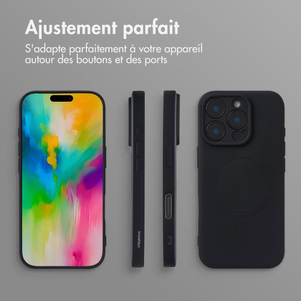 imoshion Coque Couleur avec MagSafe iPhone 16 Pro - Noir