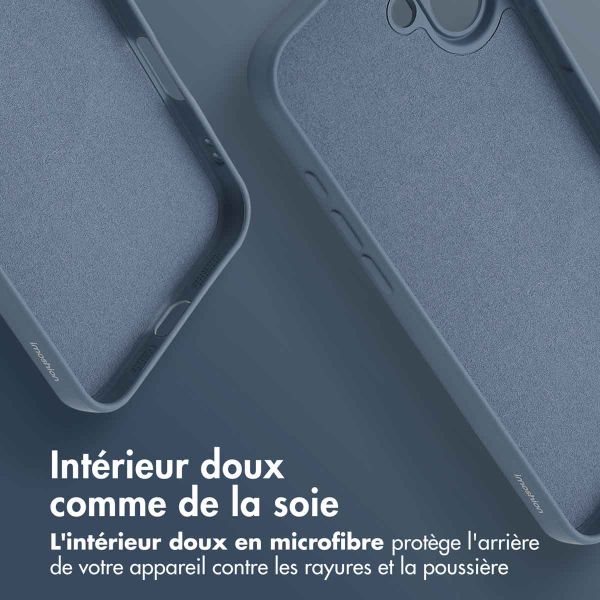 imoshion Coque Couleur avec MagSafe iPhone 16 Plus - Bleu foncé