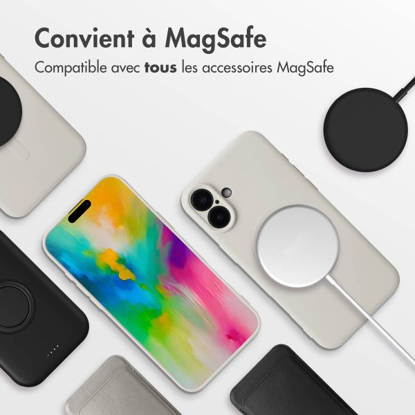 imoshion Coque Couleur avec MagSafe iPhone 16 Plus - Beige