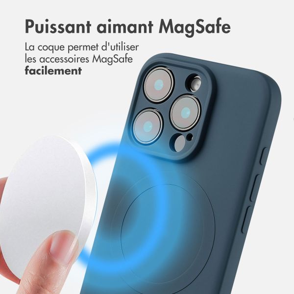 imoshion Coque Couleur avec MagSafe iPhone 16 Pro Max - Bleu foncé