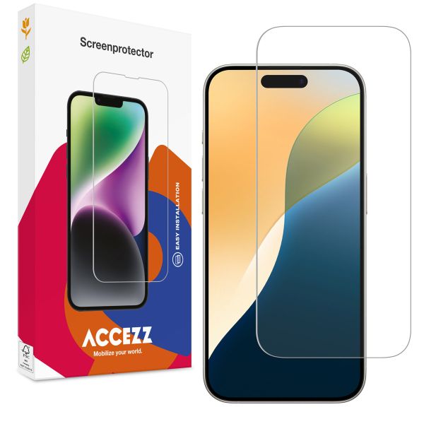 Accezz Protection d'écran en verre trempé Privacy iPhone 16 Pro