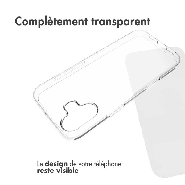 Accezz Coque Clear iPhone 16 Plus - Transparent