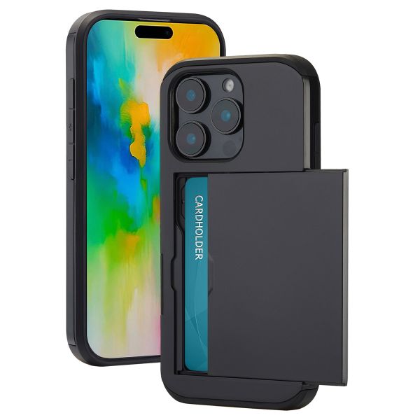 imoshion Coque arrière avec porte-cartes iPhone 16 Pro - Noir