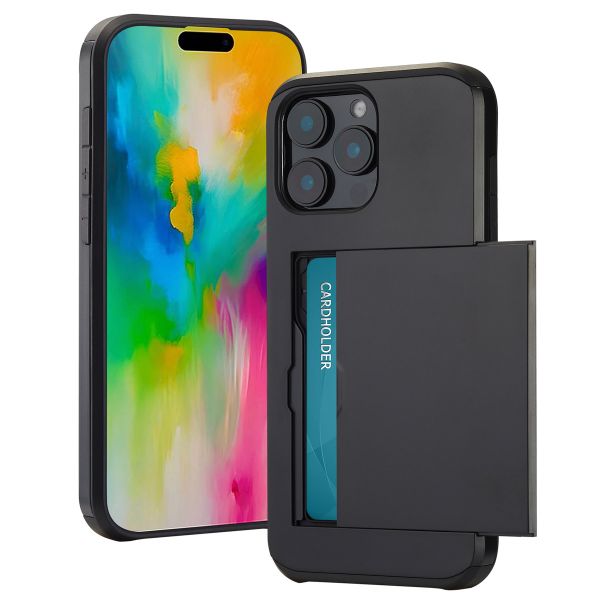 imoshion Coque arrière avec porte-cartes iPhone 16 Pro Max - Noir