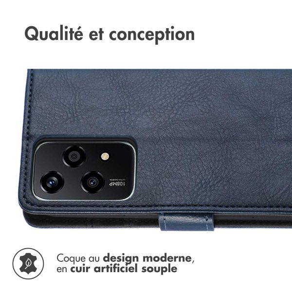 imoshion Étui de téléphone portefeuille Luxe Honor 200 Lite - Bleu foncé